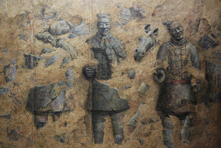 沉积一 150X225cm 1999年